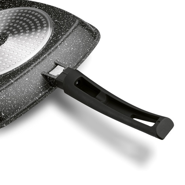 Patelnia grillowa non-stick Starke Pro Chelsea 28 cm kwadratowa z przekładką filcową