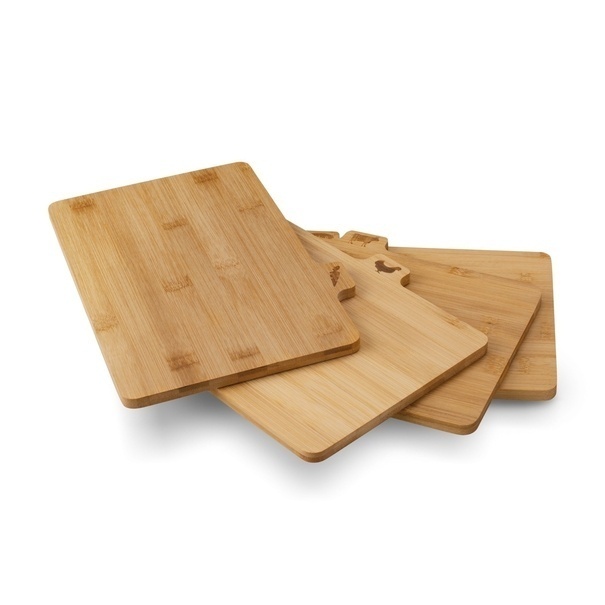 Zestaw 4 desek do krojenia ze stojakiem Konighoffer Cedar 29 x 21 x 7 cm