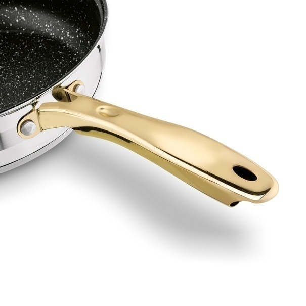 Zestaw garnk&oacute;w nierdzewnych Konighoffer Faro Gold 12 element&oacute;w