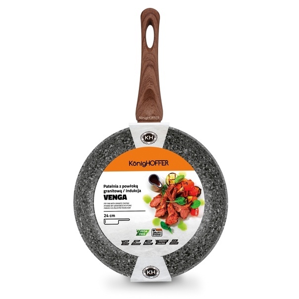 Patelnia granitowa Konighoffer Venga 24 cm indukcja