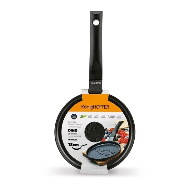 Patelnia na indukcję do naleśnik&oacute;w i plack&oacute;w Konighoffer Dino 18 cm