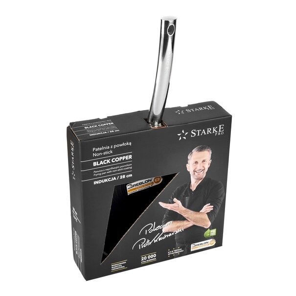 Patelnia na indukcję Starke Pro Black Copper 28 cm