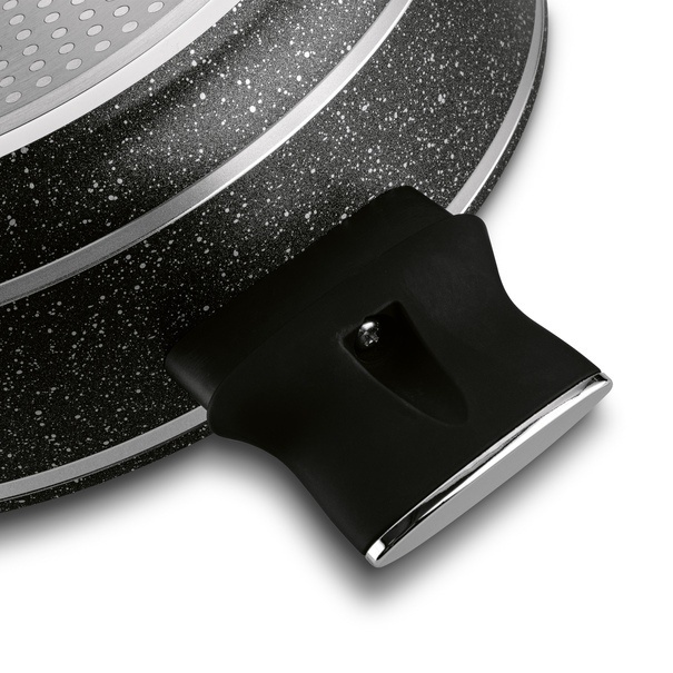 Patelnia na indukcję z pokrywką kr&oacute;tkie uchwyty Starke Pro Celebrity Marble 28 cm