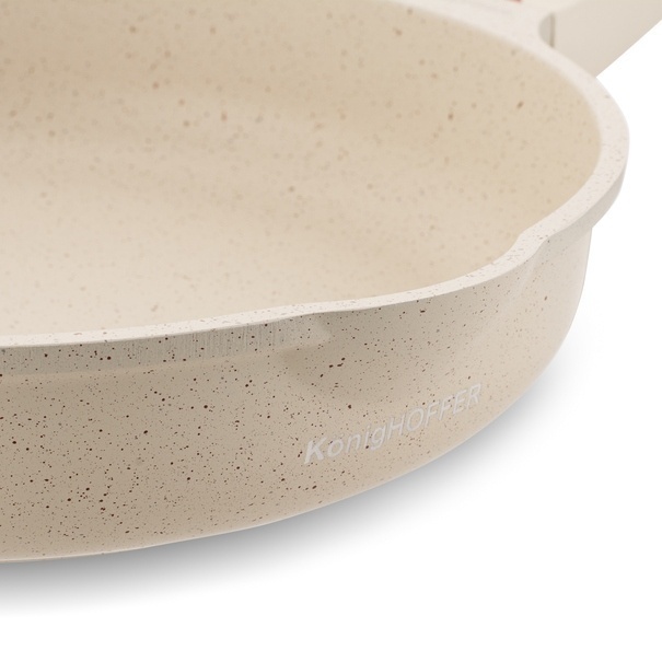 Zestaw garnk&oacute;w indukcyjnych Konighoffer Creamy Marble 10 element&oacute;w
