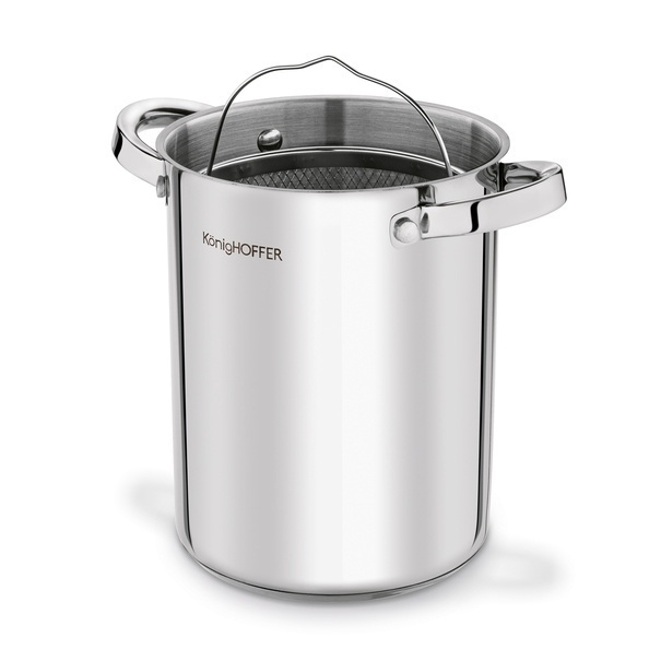Zestaw wędliniarski Konighoffer szynkowar z termometrem 1,5 kg garnek 4 l sitko i woreczki