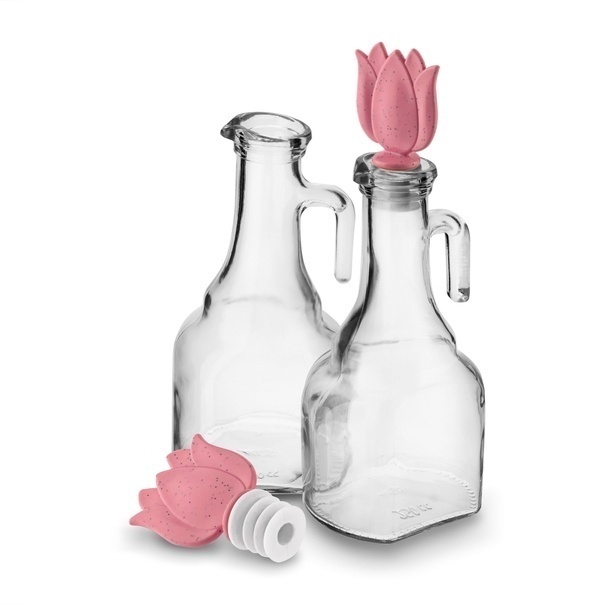 Butelki na oliwę szklane Sarina 250 ml 2 sztuki mix kolor&oacute;w