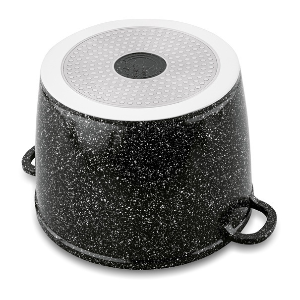 Garnek ceramiczny wysoki Konighoffer Kingstone 6,85 l okrągły z aromatyzerem i 2 nakładki