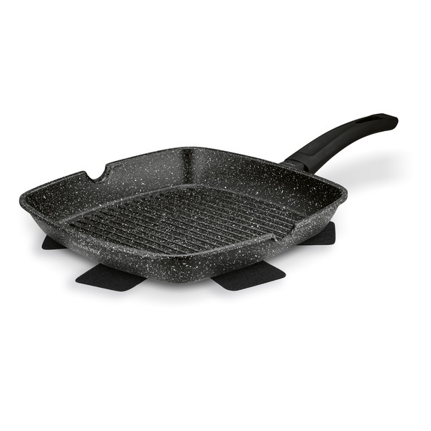 Patelnia grillowa non-stick Starke Pro Chelsea 28 cm kwadratowa z przekładką filcową