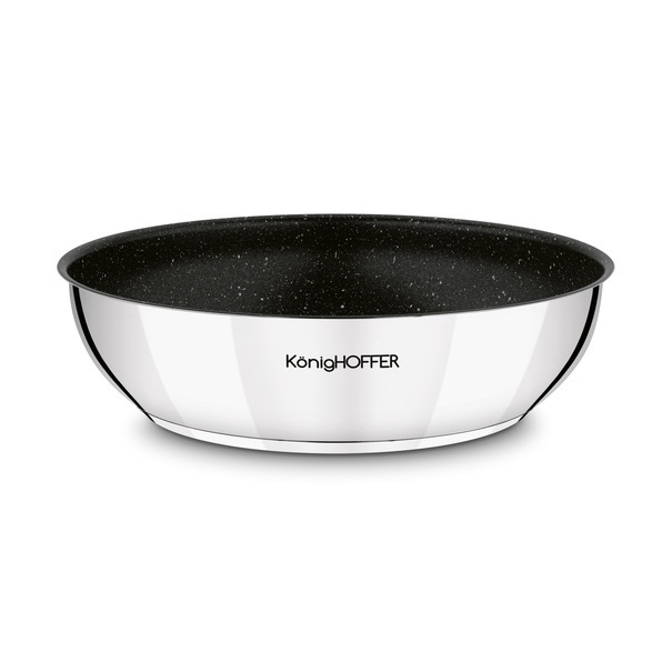 Zestaw 3 patelni głębokich z odpinaną rączką Konighoffer Colate 20 cm 24 cm 28 cm