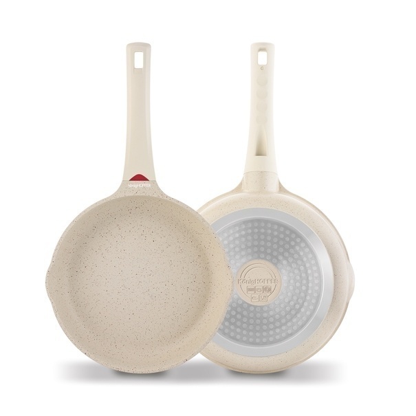 Zestaw garnk&oacute;w indukcyjnych Konighoffer Creamy Marble 10 element&oacute;w