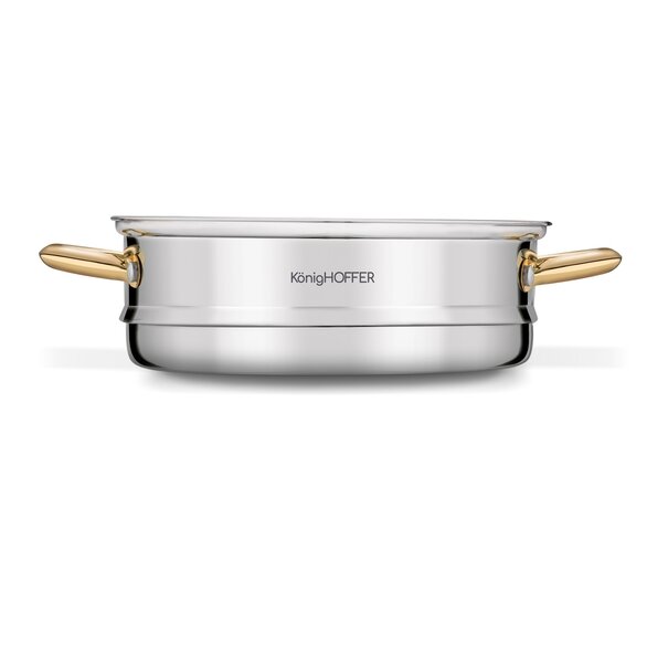 Garnek do gotowania na parze Konighoffer Faro Gold 2,9 l 3 elementy