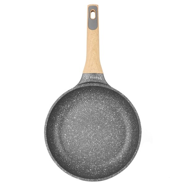 Zestaw garnk&oacute;w i patelni granitowych Starke Pro Ashen Granite 9 element&oacute;w i 5 miarek