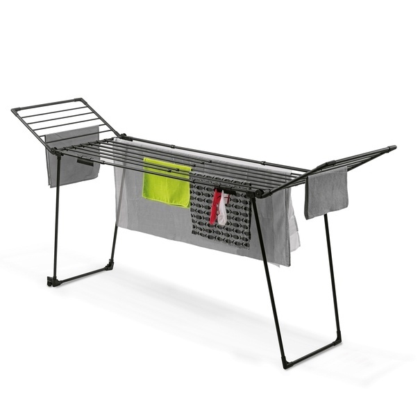 Suszarka balkonowa teleskopowa Konighoffer XXL 190-260 x 61 x 120 cm czarna