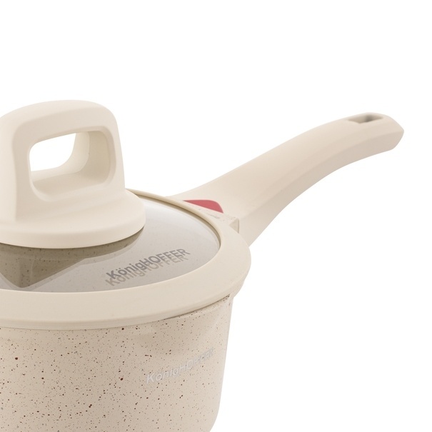 Zestaw garnk&oacute;w indukcyjnych Konighoffer Creamy Marble 10 element&oacute;w