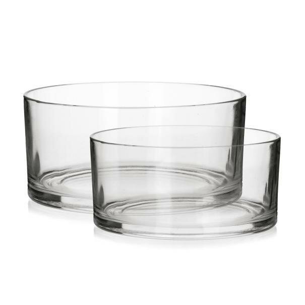 Salaterki szklane okrągłe Edwanex 17 cm 20 cm komplet 2 szt.