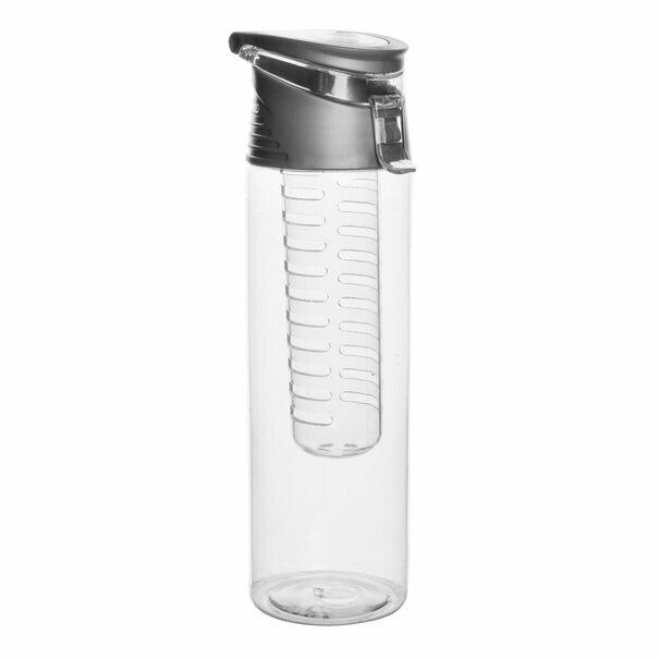 Butelka z wkładem na owoce i l&oacute;d plastikowa Tadar 700 ml szara