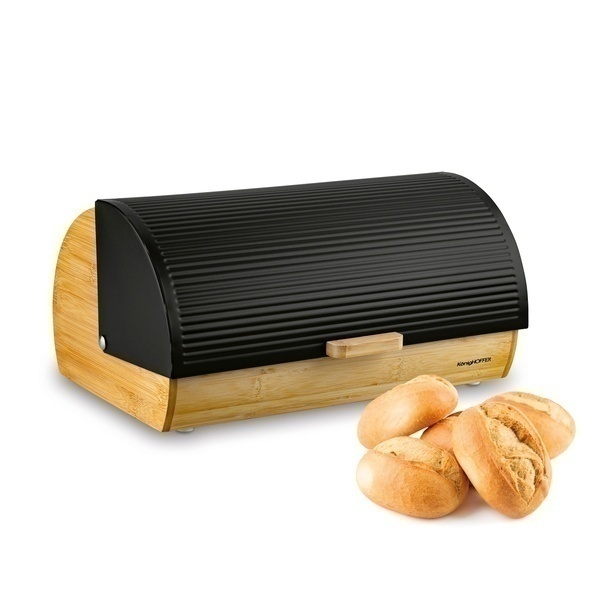 Chlebak bambusowy Konighoffer Fushion 36 x 22 x 17 cm czarny