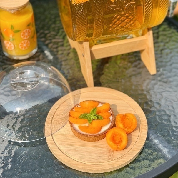 Deska bambusowa z kloszem Tadar 18,8 cm okrągła