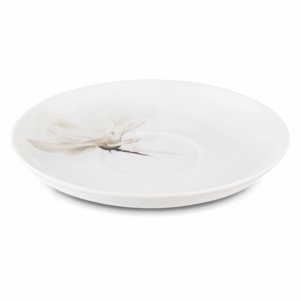 Filiżanka do kawy porcelanowa ze spodkiem Lubiana Wiedeń Magnolia II 350 ml