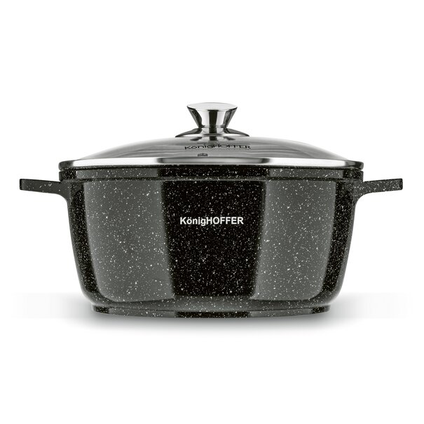 Garnek ceramiczny z pokrywką Konighoffer Kingstone 4,4 l na indukcję