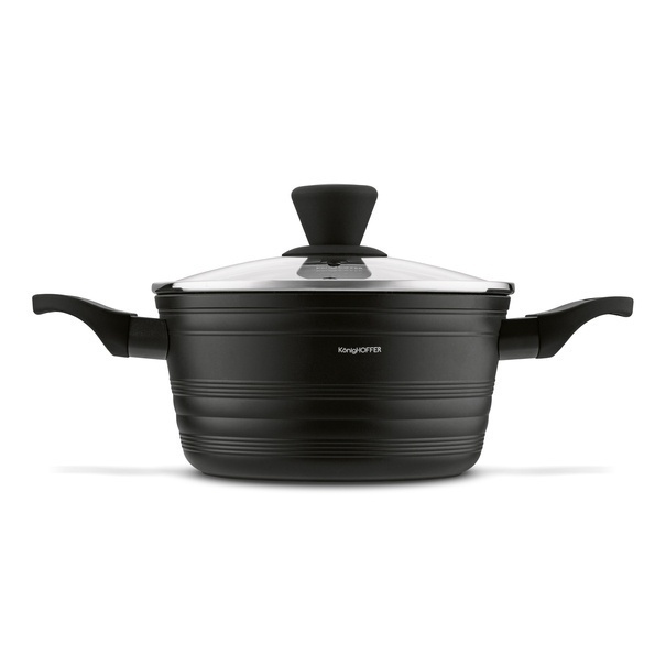 Garnek na indukcję z powłoką marmurową i pokrywką Konighoffer Willow 2,5 l