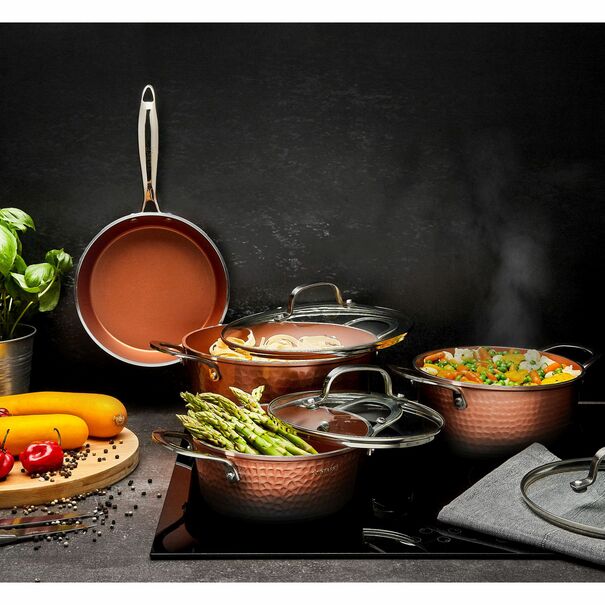 Garnek na indukcję z powłoką nieprzywierającą Starke Pro Glossy Copper 1,6 l