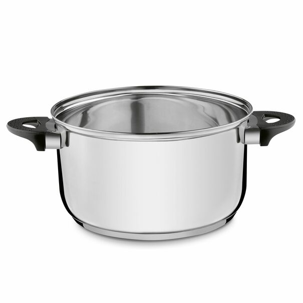 Garnek ze stali nierdzewnej Tadar Basic 24 cm z pokrywką 5,7 l