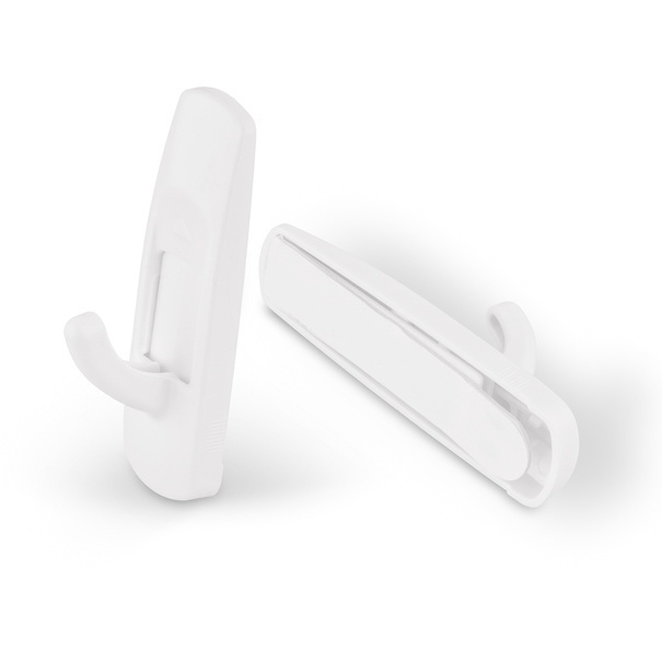 Haczyki samoprzylepne 2 sztuki białe Tadar Quickfix 7,5 x 2,3 x 2,8 cm