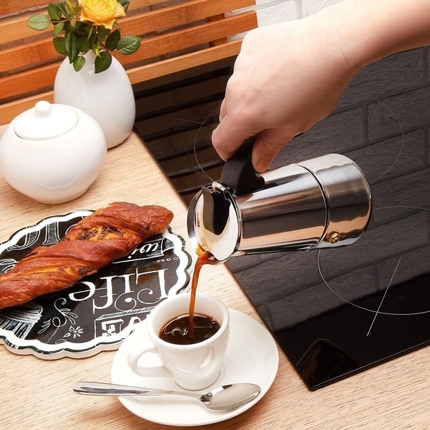 Kawiarka nierdzewna Tadar Moderno 2 filiżanki