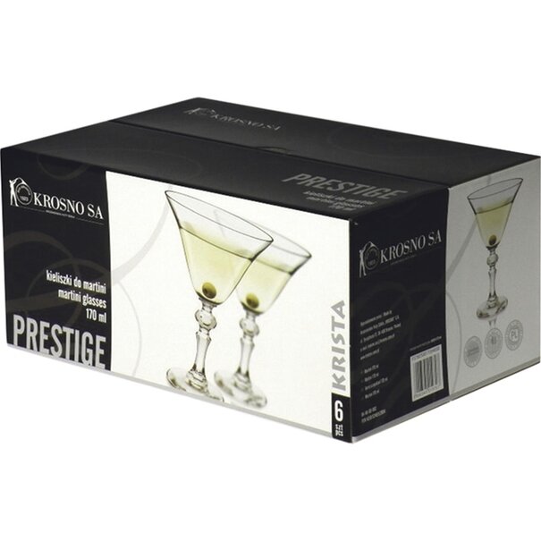 Kieliszki do martini Krosno Krista 170 ml 6 szt.