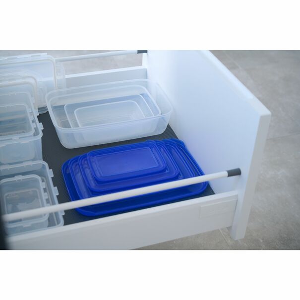 Komplet 4 pojemnik&oacute;w na żywność Plast Team Polar 0,46 l 0,9 l 1,9 l 3 l prostokątne