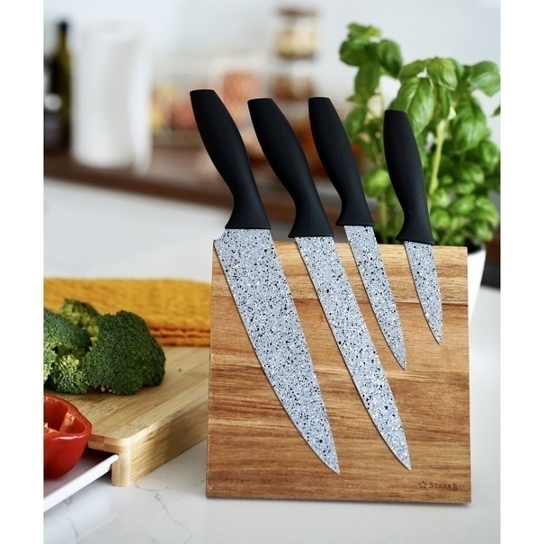 Komplet noży Konighoffer Grey Stone Marble 4 elementy