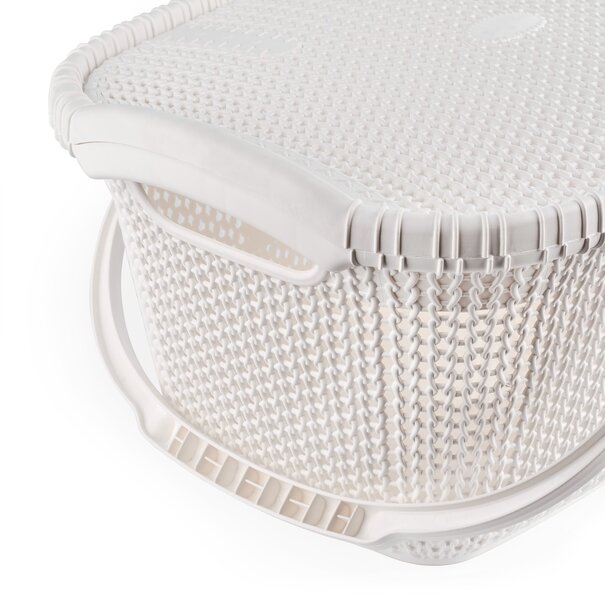Koszyk Violet House Rattan 32,5 x 47 x 22 cm biały