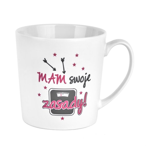 Kubek porcelanowy NBC BGtech Crazy girl nie wchodzę 480 ml