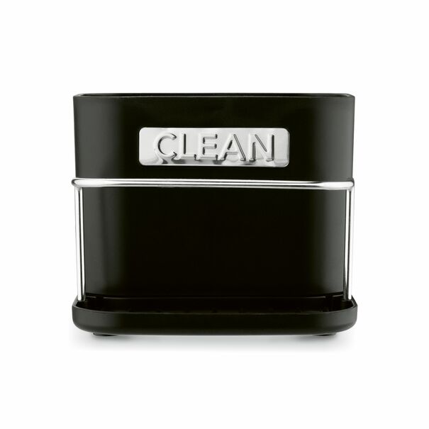 Ociekacz na sztućce z podstawką Tadar Clean 13,5 x 12 x 10,8 cm czarny
