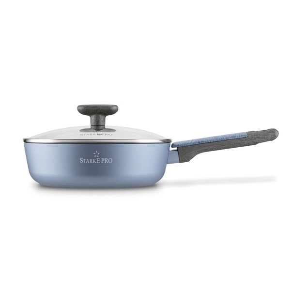 Patelnia głęboka na indukcję non stick z pokrywką Starke Pro Double 24 cm