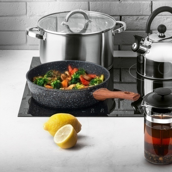 Patelnia granitowa głęboka KonigHOFFER Pescado 20 cm