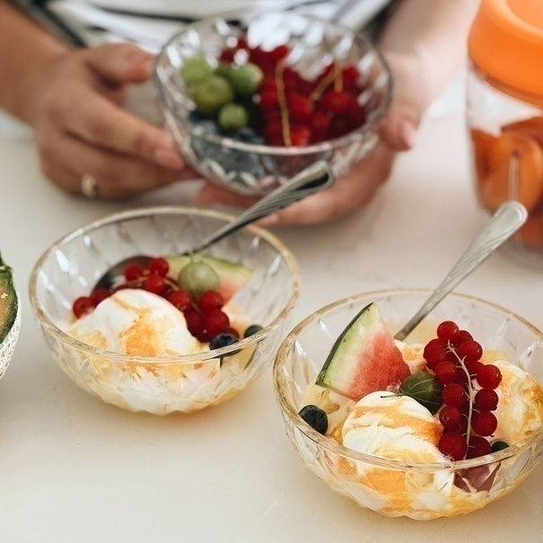 Salaterka szklana Tadar Matilde 350 ml okrągła