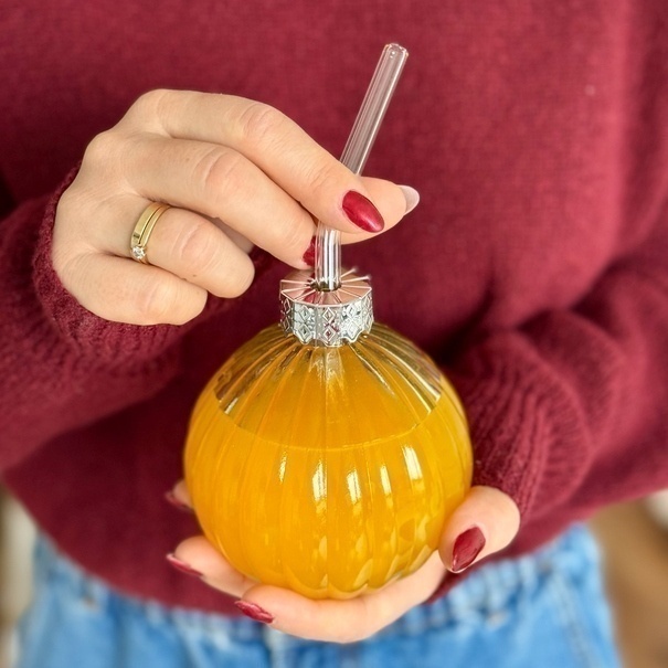 Szklanka ze słomką Tadar Bombka 400 ml