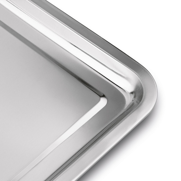 Taca metalowa nierdzewna Tadar 49,5 x 39,5 cm prostokątna