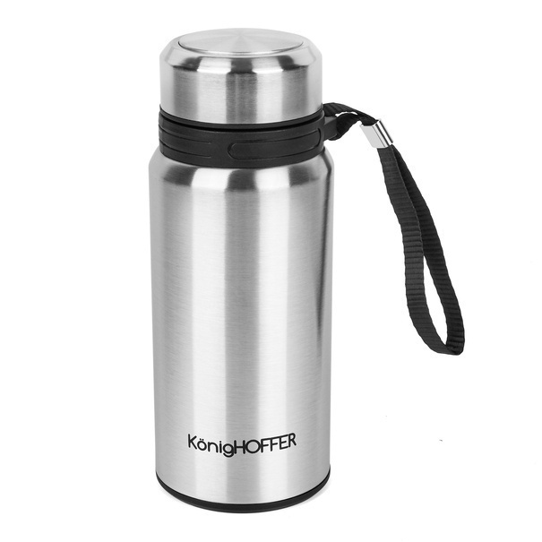 Termos pr&oacute;żniowy ze stali nierdzewnej z sitkiem Konighoffer Adventure 500 ml