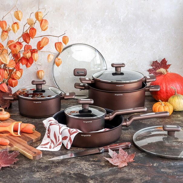 Zestaw garnk&oacute;w ceramicznych na indukcję Konighoffer Reno 10 element&oacute;w