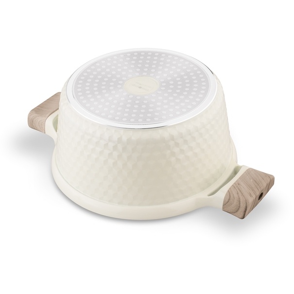 Komplet garnk&oacute;w ceramicznych 9 element&oacute;w Konighoffer Rosti kremowe