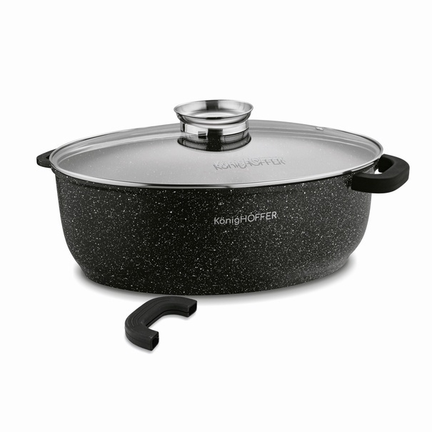 Brytfanna aluminiowa z aromatyzerem Konighoffer Pollo 8 l owalna
