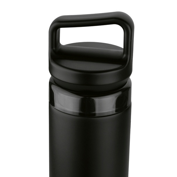 Butelka termiczna z sitkiem Starke Pro Lazaro 400 ml czarna