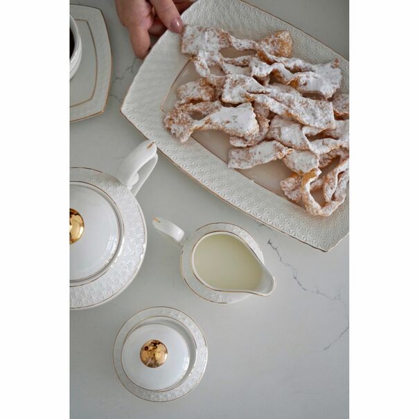 Cukiernica i mlecznik Tadar Etiuda porcelana NBC 280 ml/250 ml