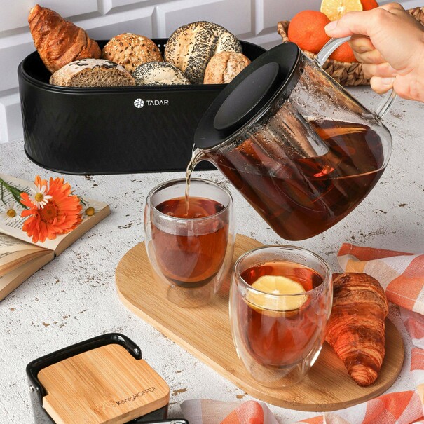 Dzbanek do herbaty z zaparzaczem i podgrzewaczem Konighoffer Andrea 1,5 l