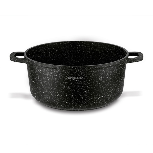 Garnek na indukcję z pokrywką Konighoffer Pollo Black 4,5 l