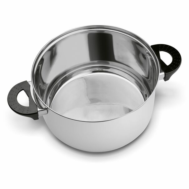 Garnek ze stali nierdzewnej Tadar Basic 24 cm z pokrywką 5,7 l