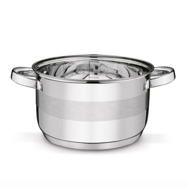 Garnek ze stali nierdzewnej Tadar Roger 20 cm indukcja